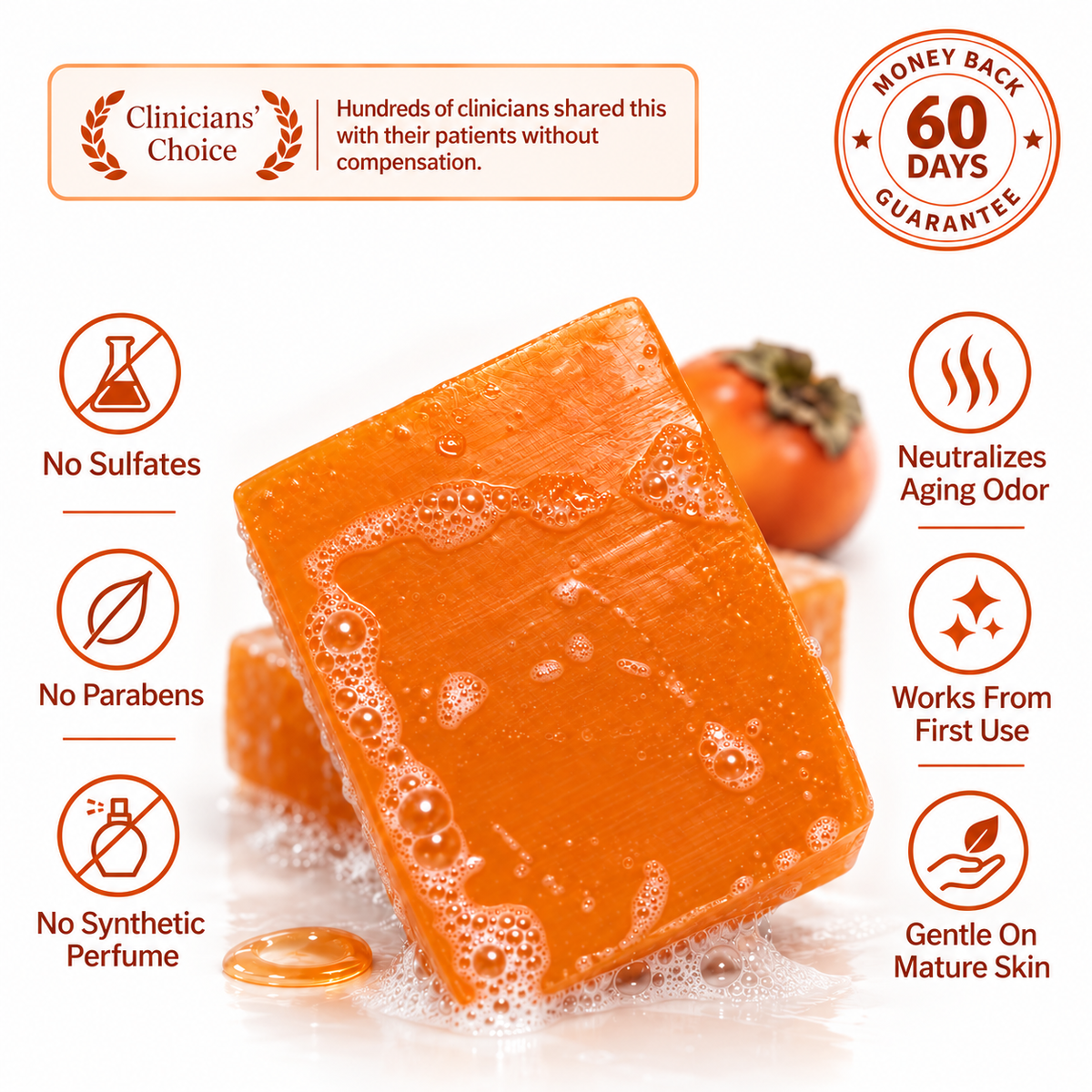 Deodorizing Persimmon Soap