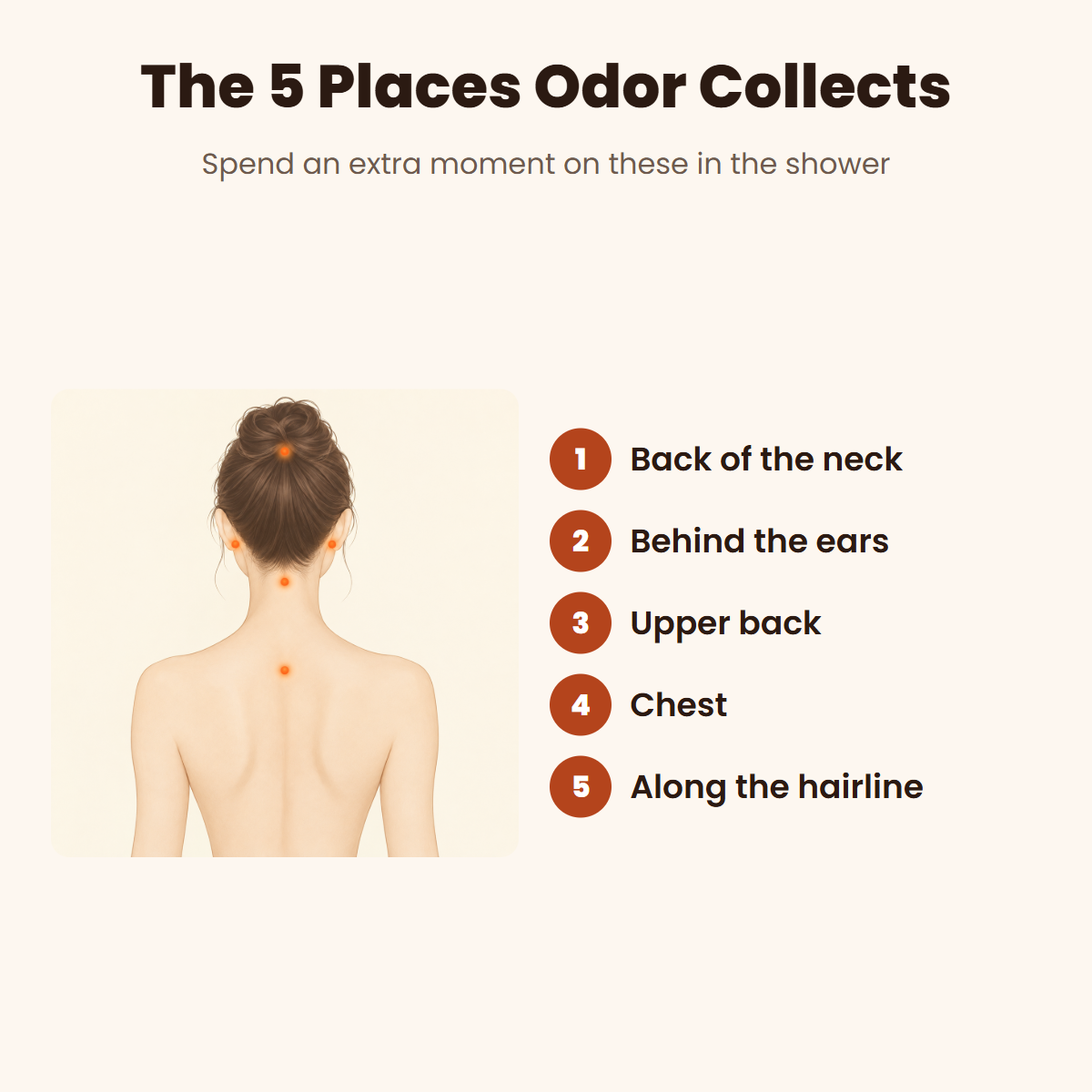 The five places aging odor collects
