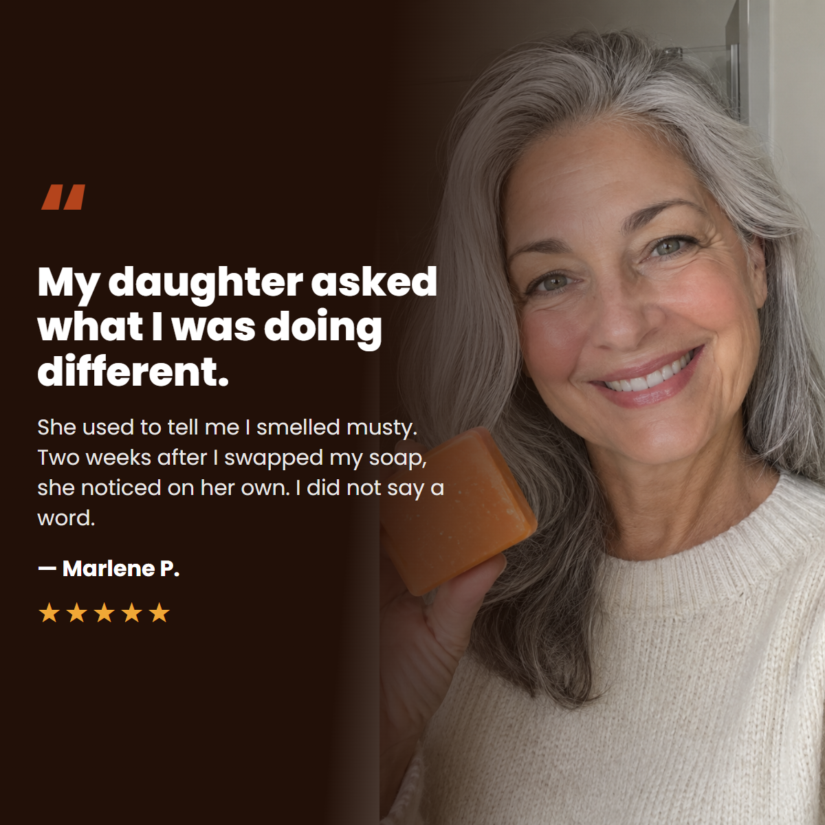 Customer review of True Tannin persimmon soap