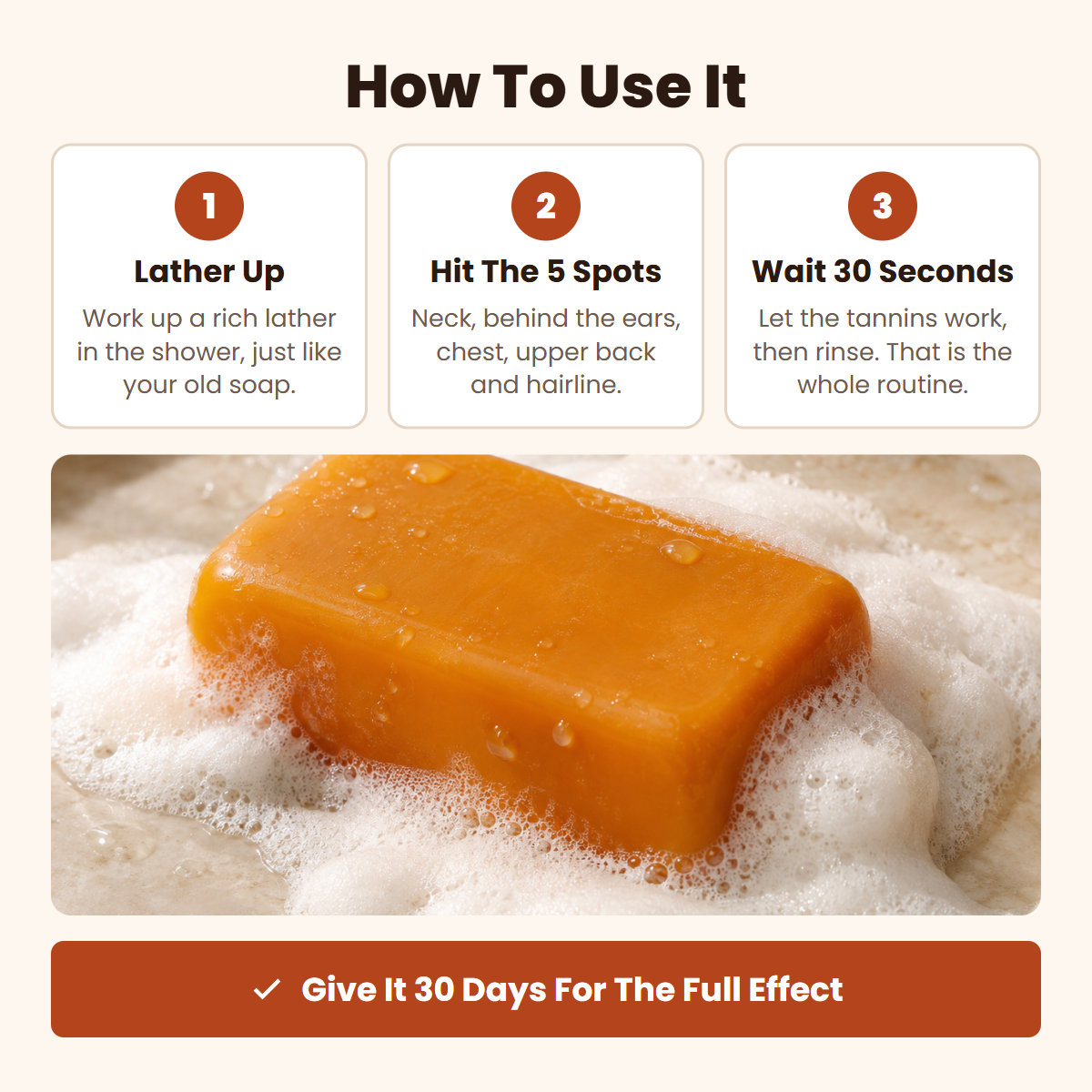 How to use True Tannin persimmon soap