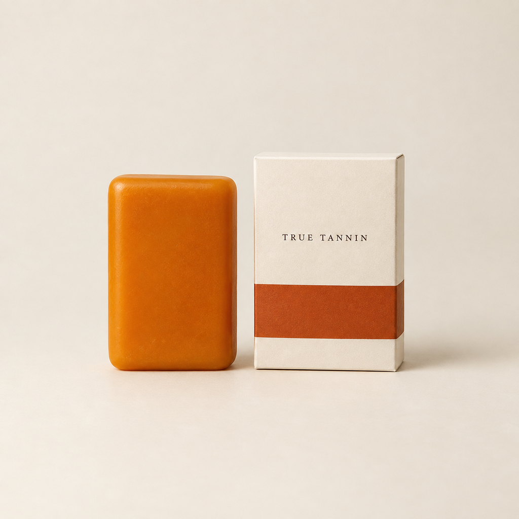 True Tannin persimmon soap bar and box